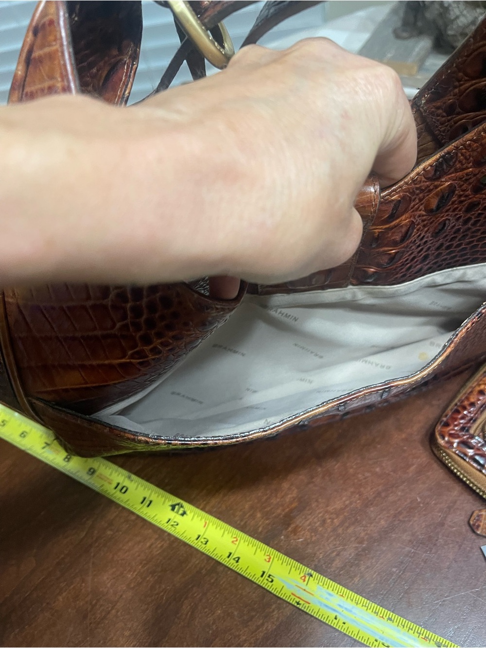 Brahmin Pecan shoulder bag & Wallet Set - Picture 10 of 16